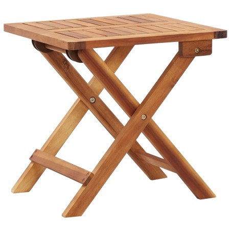 vidaXL Mesa de centro plegable de jardín madera de acacia 40x40x40 cm 