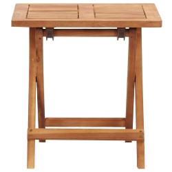 vidaXL Mesa de centro plegable de jardín madera de acacia 40x40x40 cm 