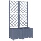 vidaXL Jardinera con enrejado PP gris oscuro 80x40x136 cm vidaXL Jardinera con enrejado PP gris oscuro 80x40x136 cm