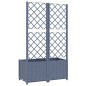 vidaXL Jardinera con enrejado PP gris oscuro 80x40x136 cm vidaXL Jardinera con enrejado PP gris oscuro 80x40x136 cm