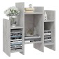 vidaXL Armario auxiliar madera contrachapada gris hormigón 60x26x60 cm vidaXL Armario auxiliar madera contrachapada gris hormigón 60x26x60 cm