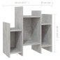 vidaXL Armario auxiliar madera contrachapada gris hormigón 60x26x60 cm vidaXL Armario auxiliar madera contrachapada gris hormigón 60x26x60 cm