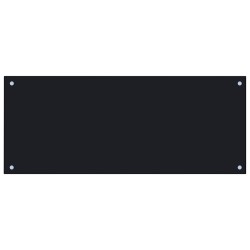  vidaXL Protección salpicaduras cocina vidrio templado negro 100x40 cm