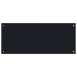  vidaXL Protección salpicaduras cocina vidrio templado negro 100x40 cm
