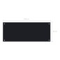  vidaXL Protección salpicaduras cocina vidrio templado negro 100x40 cm