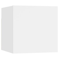 vidaXL Mueble para TV de pared blanco 30,5x30x30 cm