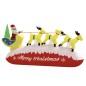 vidaXL Papá Noel y renos de Navidad inflables con LED 145 cm vidaXL Papá Noel y renos de Navidad inflables con LED 145 cm