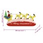 vidaXL Papá Noel y renos de Navidad inflables con LED 145 cm vidaXL Papá Noel y renos de Navidad inflables con LED 145 cm