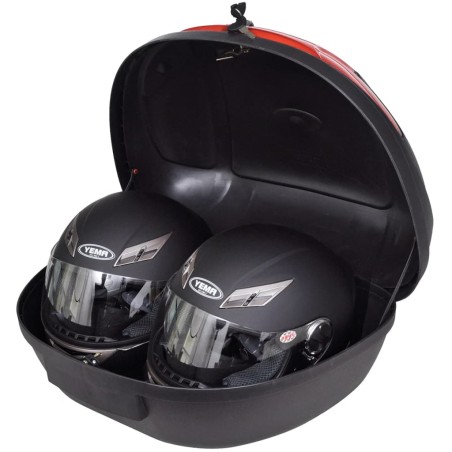 vidaXL Baúl para motos 2 cascos 72 L