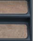 vidaXL Escalera para perros plegable de 4 peldaños gris oscuro