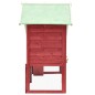 vidaXL Conejera madera maciza de abeto rojo y blanco 140x63x120 cm vidaXL Conejera madera maciza de abeto rojo y blanco 140x63x120 cm