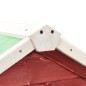 vidaXL Conejera madera maciza de abeto rojo y blanco 140x63x120 cm vidaXL Conejera madera maciza de abeto rojo y blanco 140x63x120 cm