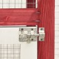 vidaXL Conejera madera maciza de abeto rojo y blanco 140x63x120 cm vidaXL Conejera madera maciza de abeto rojo y blanco 140x63x120 cm