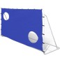 vidaXL Portería de fútbol con pared de puntería acero 240x92x150 cm vidaXL Portería de fútbol con pared de puntería acero 240x92x150 cm