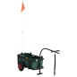 vidaXL Carrito de pesca con bolsa de acero negro