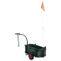 vidaXL Carrito de pesca con bolsa de acero negro
