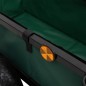 vidaXL Carrito de pesca con bolsa de acero negro