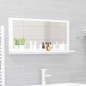 vidaXL Espejo de baño madera contrachapada blanco 80x10,5x37 cm vidaXL Espejo de baño madera contrachapada blanco 80x10,5x37 cm