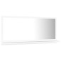 vidaXL Espejo de baño madera contrachapada blanco 80x10,5x37 cm vidaXL Espejo de baño madera contrachapada blanco 80x10,5x37 cm