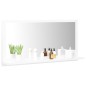 vidaXL Espejo de baño madera contrachapada blanco 80x10,5x37 cm vidaXL Espejo de baño madera contrachapada blanco 80x10,5x37 cm