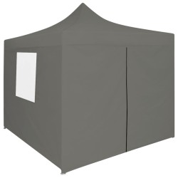 vidaXL Carpa pleglable Pop-Up con 4 paredes antracita 3x3 m