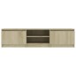 vidaXL Mueble TV madera contrachapada color roble Sonoma 140x40x35,5cm