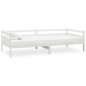 vidaXL Sofá cama con colchón madera de pino maciza blanco 90x200 cm vidaXL Sofá cama con colchón madera de pino maciza blanco 90x200 cm