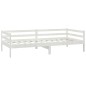 vidaXL Sofá cama con colchón madera de pino maciza blanco 90x200 cm vidaXL Sofá cama con colchón madera de pino maciza blanco 90x200 cm