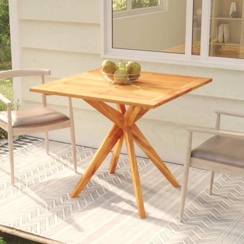 vidaXL Mesa de jardín madera maciza de acacia 85x85x75 cm vidaXL Mesa de jardín madera maciza de acacia 85x85x75 cm