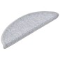 vidaXL Alfombrillas de escalera 15 unidades gris claro 56x17x3 cm vidaXL Alfombrillas de escalera 15 unidades gris claro 56x17x3 cm