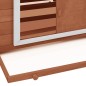 vidaXL Gallinero madera maciza de abeto moca y blanco 152x96x110 cm vidaXL Gallinero madera maciza de abeto moca y blanco 152x96x110 cm