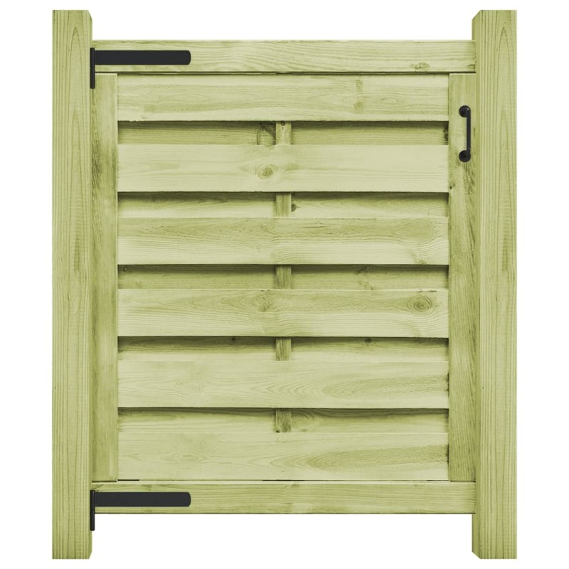 vidaXL Puerta de jardín madera de pino impregnada verde 100x100 cm vidaXL Puerta de jardín madera de pino impregnada verde 100x100 cm