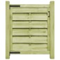 vidaXL Puerta de jardín madera de pino impregnada verde 100x100 cm vidaXL Puerta de jardín madera de pino impregnada verde 100x100 cm