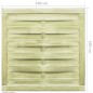vidaXL Puerta de jardín madera de pino impregnada verde 100x100 cm vidaXL Puerta de jardín madera de pino impregnada verde 100x100 cm