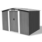 vidaXL Caseta de jardín de metal 257x205x178 cm gris vidaXL Caseta de jardín de metal 257x205x178 cm gris