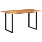 vidaXL Mesa de comedor de madera maciza de acacia 140x70x76 cm vidaXL Mesa de comedor de madera maciza de acacia 140x70x76 cm