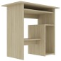 vidaXL Escritorio madera contrachapada color roble Sonoma 80x45x74 cm vidaXL Escritorio madera contrachapada color roble Sonoma 80x45x74 cm