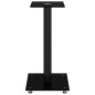 vidaXL Soportes de altavoces 2 uds vidrio templado negro 1 pilar vidaXL Soportes de altavoces 2 uds vidrio templado negro 1 pilar