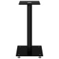 vidaXL Soportes de altavoces 2 uds vidrio templado negro 1 pilar vidaXL Soportes de altavoces 2 uds vidrio templado negro 1 pilar