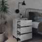 vidaXL Mesitas de noche 2 uds patas de metal gris hormigón 40x35x69 cm vidaXL Mesitas de noche 2 uds patas de metal gris hormigón 40x35x69 cm