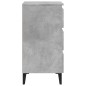 vidaXL Mesitas de noche 2 uds patas de metal gris hormigón 40x35x69 cm vidaXL Mesitas de noche 2 uds patas de metal gris hormigón 40x35x69 cm