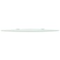 vidaXL Estante de esquina con soportes cromados vidrio blanco 35x35 cm