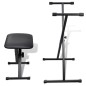 Juego de taburete y soporte ajustable para teclado Juego de taburete y soporte ajustable para teclado