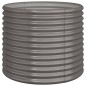 vidaXL Jardinera de acero con recubrimiento en polvo gris 80x80x68 cm vidaXL Jardinera de acero con recubrimiento en polvo gris 80x80x68 cm