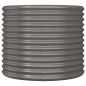 vidaXL Jardinera de acero con recubrimiento en polvo gris 80x80x68 cm vidaXL Jardinera de acero con recubrimiento en polvo gris 80x80x68 cm