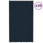 vidaXL Panel para tejado acero galvanizado antracita 36 uds 80x45 cm vidaXL Panel para tejado acero galvanizado antracita 36 uds 80x45 cm