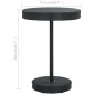vidaXL Mesa de jardín de ratán sintético negro 75,5x106 cm vidaXL Mesa de jardín de ratán sintético negro 75,5x106 cm