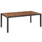 vidaXL Set comedor jardín 9 pzas ratán sintético y madera acacia negro vidaXL Set comedor jardín 9 pzas ratán sintético y madera acacia negro