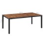 vidaXL Set comedor jardín 9 pzas ratán sintético y madera acacia negro vidaXL Set comedor jardín 9 pzas ratán sintético y madera acacia negro