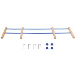 vidaXL Respaldo para trineo madera contrachapada azul